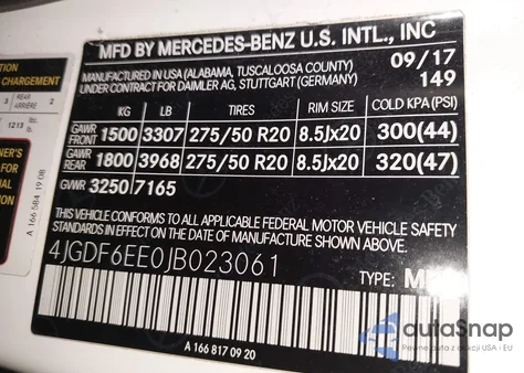2018 Mercedes-Benz Gls 450 4Matic from USA, damaged, VIN 4JGDF6EE0JB023061
